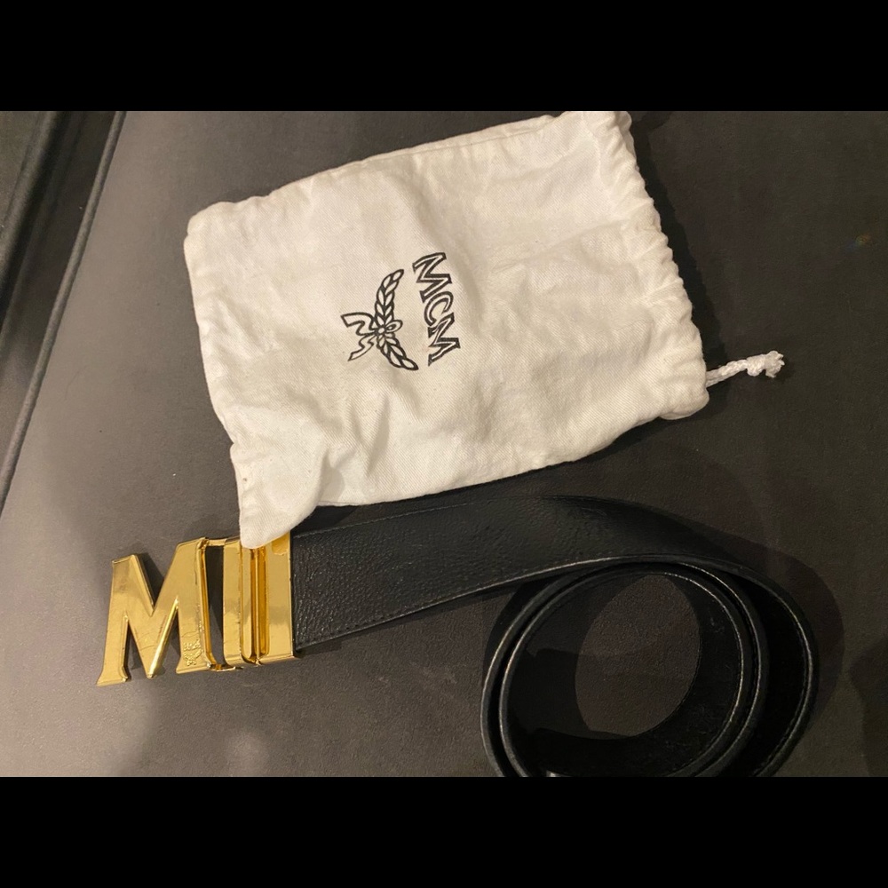 MCM LEATHER BELT